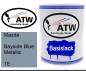 Preview: Mazda, Bayside Blue Metallic, 1E: 1L Lackdose, von ATW Autoteile West.